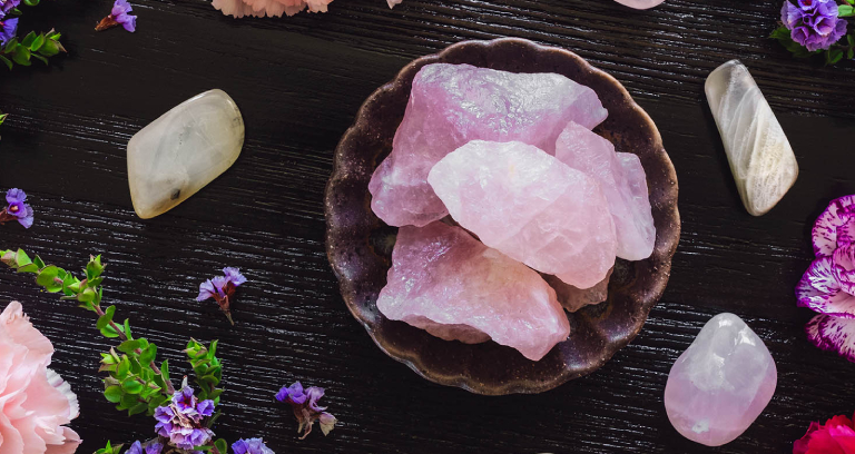 Sacred Space With Healing Stones.