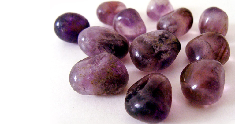 Premium Quality Chunky Ametrine On A White Table.